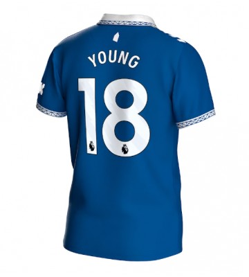 Lacne Muži Futbalové dres Everton Ashley Young #18 2023-24 Krátky Rukáv - Domáci